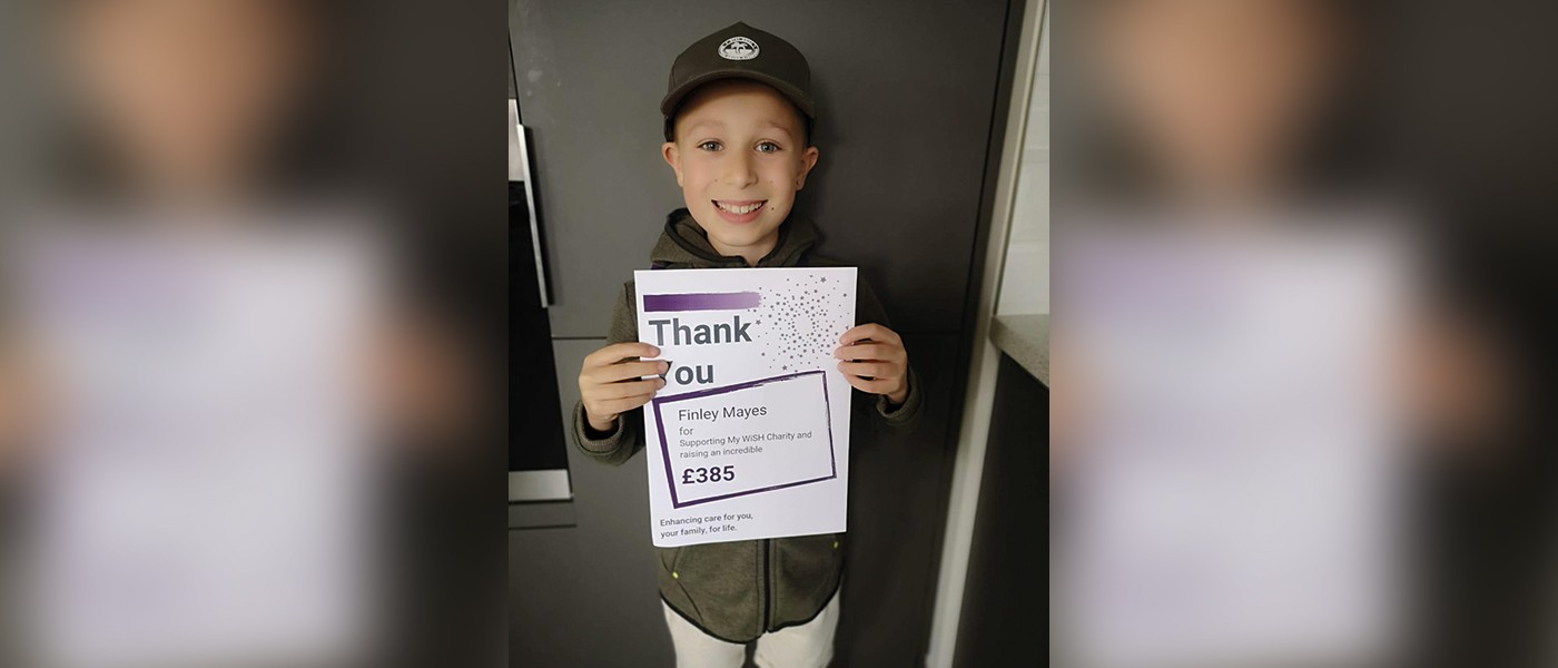 Finley’s mile a day to help raise money for the Covid-19 appeal