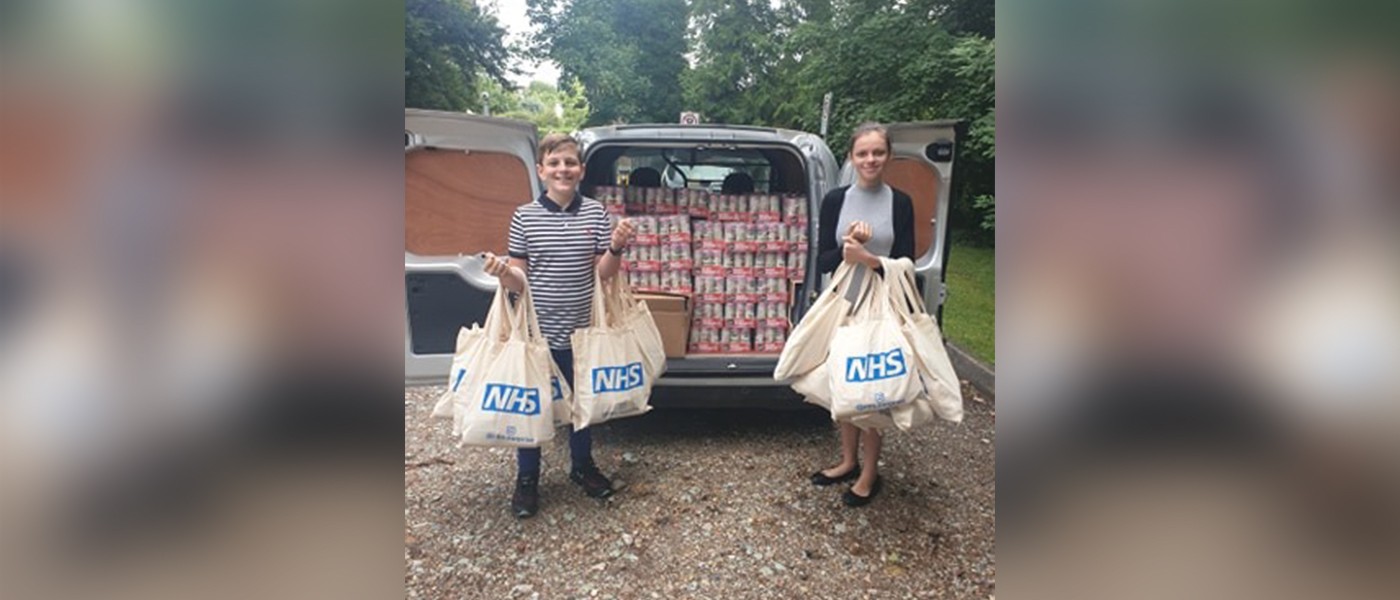 Brother and sister caring efforts for NHS staff