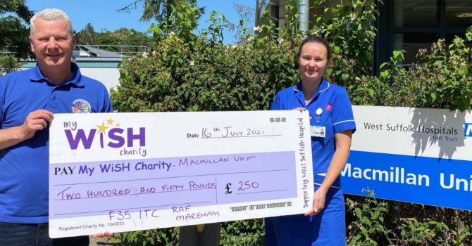 Workmates help to raise money to fund ward’s entertainment system