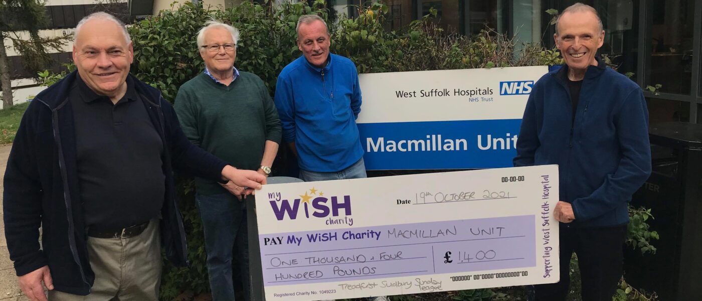 Sunday league’s £1,400 donation to My WiSH Charity