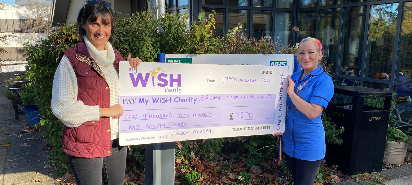 Cancer survivor’s run raises over £1,200 for two wards at the West Suffolk Hospital