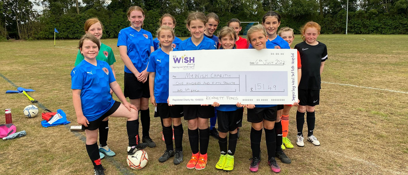 Girls’ football team raises money for hospital cancer unit