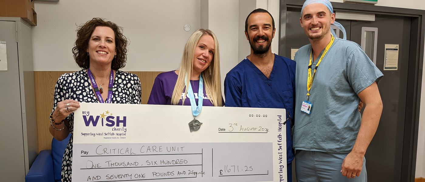 Hollie runs half marathon for critical care unit which treated Covid-stricken fiance