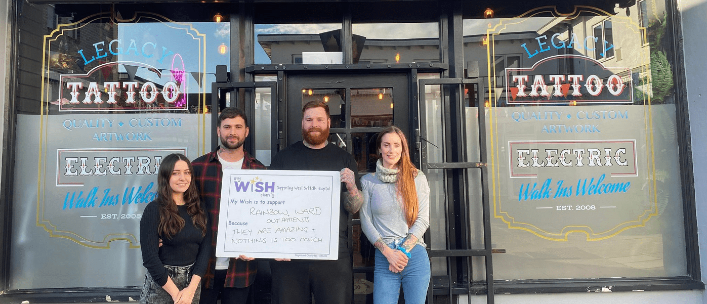Funds raised for Rainbow Ward by neighbouring businesses in Haverhill