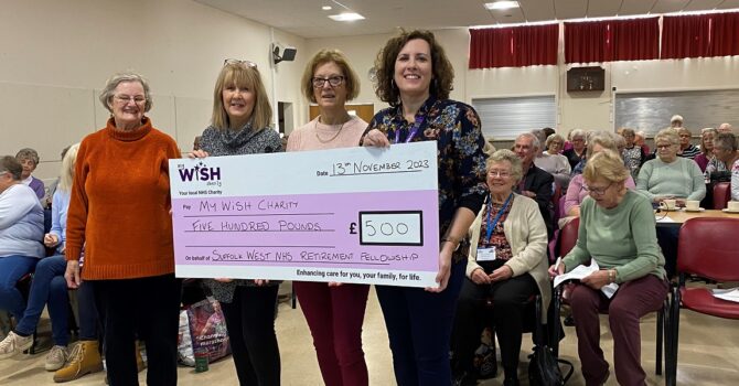 Former NHS staff raise £500 for My WiSH