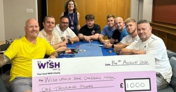 Poker players raise £1,000 for hospital appeal