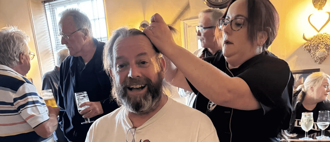 Head, beard and eyebrow shave raises over £1,300