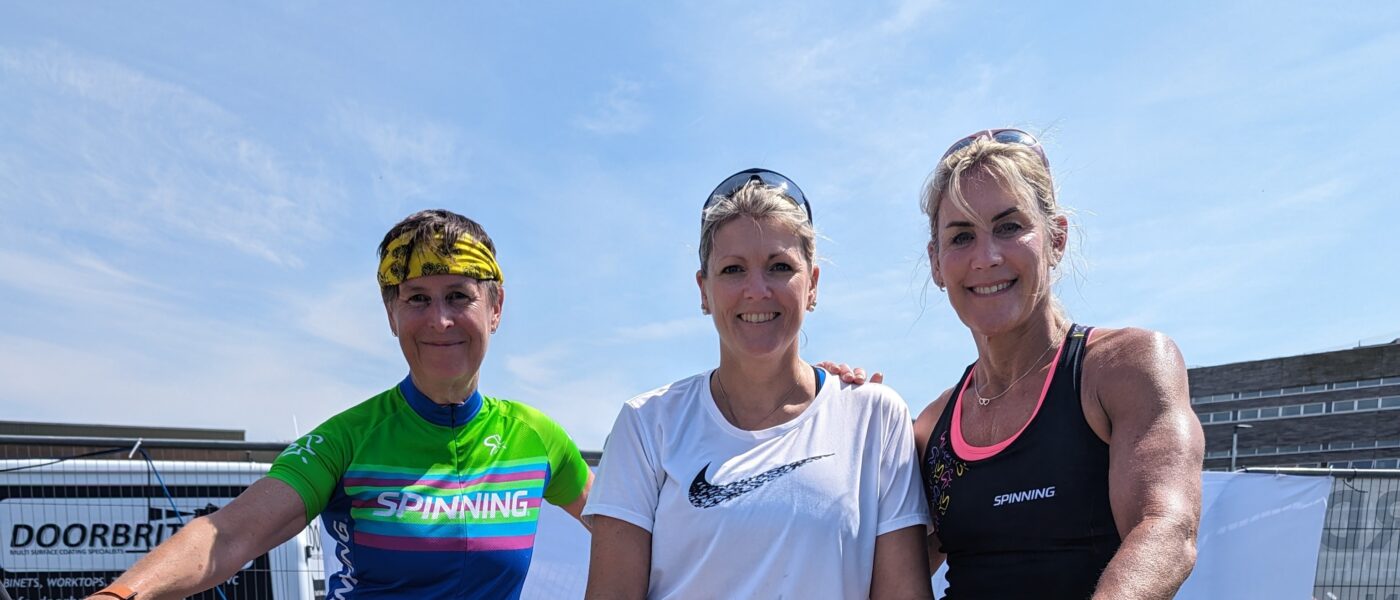 Static bike riders help to raise over £3,000 for charity