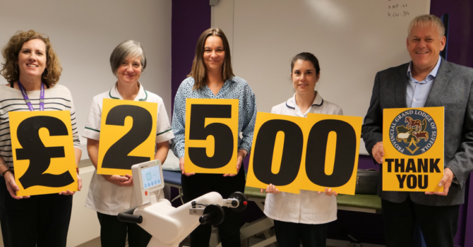 Specialist exercise bike for hospital thanks to fundraisers