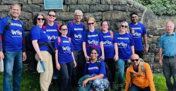 Paediatric staff walk to raise funds