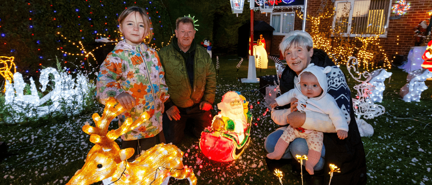 Couples Christmas lights raise money for young patients