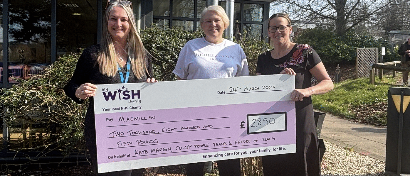 Tracy’s cancer journey inspires £2,850 fundraising boost for West Suffolk Hospital