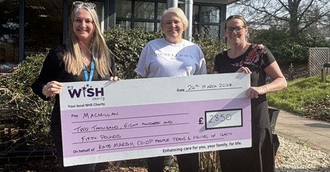 Tracy’s cancer journey inspires £2,850 fundraising boost for West Suffolk Hospital
