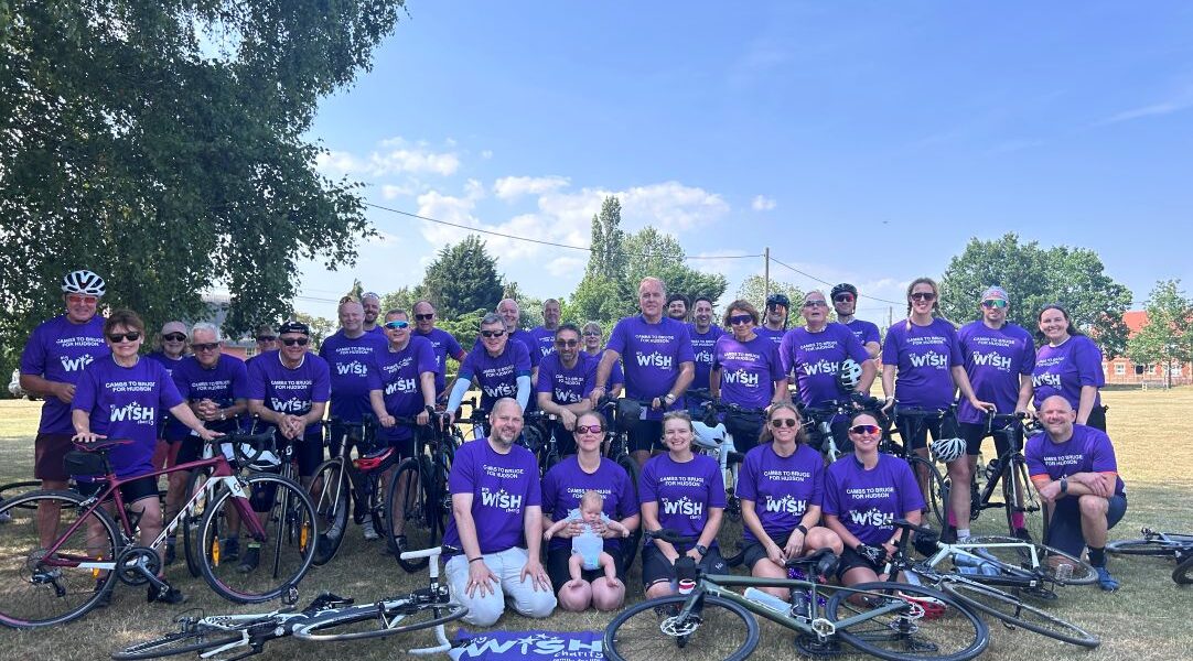 Cambridge to Bruges bike ride raises over £27,500 for My WiSH Charity